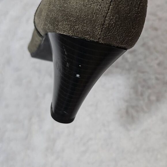 Life Stride 9.5M Yesterday faux suede grey ankle bootie casual everyday office - Picture 6 of 10